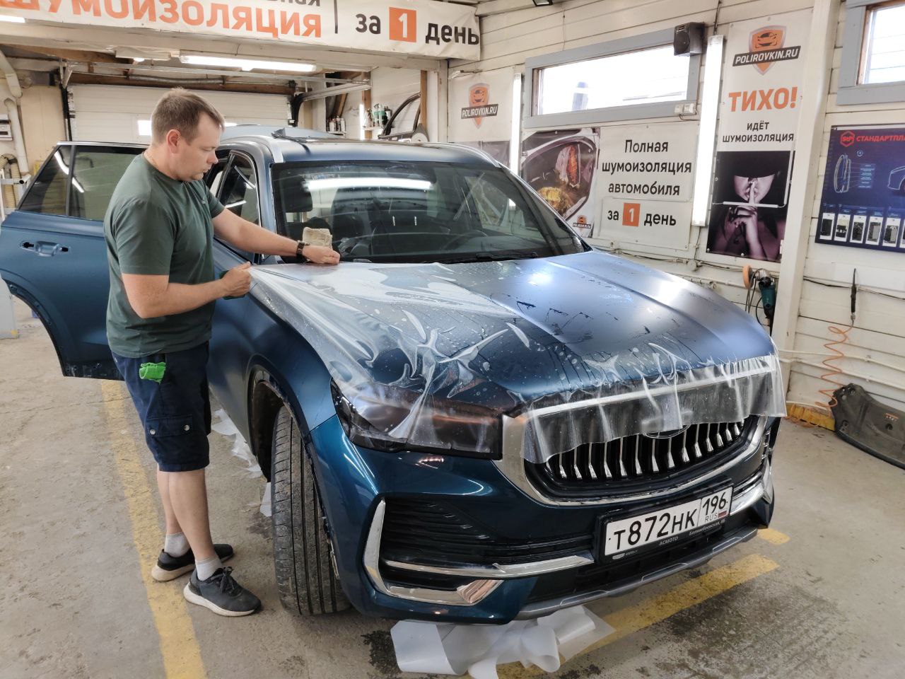 Geely Monjaro в сатине: когда эстетика встречается с идеальной защитой ✨